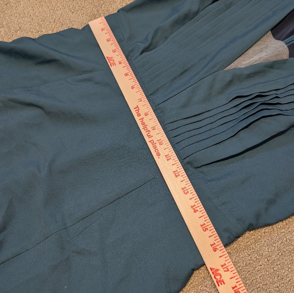 Wayward Fancies eShakti Womens Blue Ombre Pleat Midi Dress L Fairy Dark Romantic - Picture 12 of 12